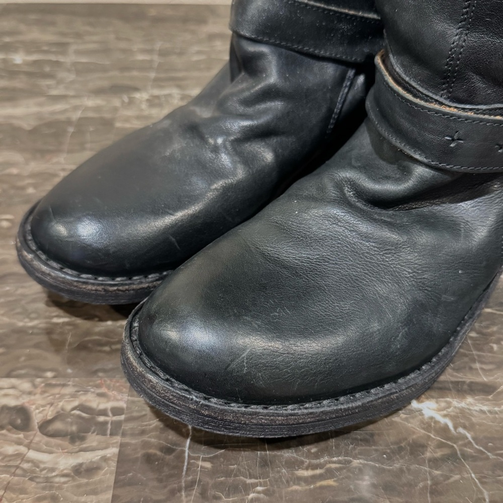 Fiorentini & Baker Eternity Black Leather Biker Boots - Picture 5 of 14